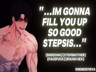 Stepbrother breeds slutty stepsister at night  M4F  Male moans  ASMR Audio roleplay