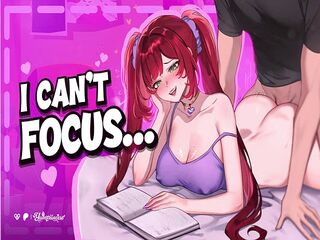 Nerdy College Girl Worships Your Cock While You Study  ASMR Audio Roleplay Throatfucking