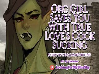 Orc Barbarian Sucks Your Cock!  AUDIO PORN  POV Fantasy Blowjob