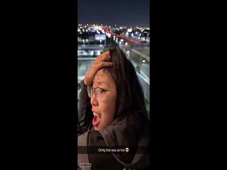 So horny we decided to take it to the... highway?! - Layndare Sextape